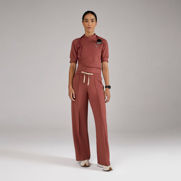 women's Rosewood Ora FORMx Slim Mock Neck - Scrub Top™