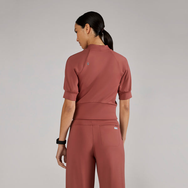 women's Rosewood Ora FORMx Slim Mock Neck - Scrub Top™