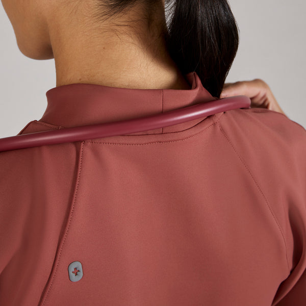 women's Rosewood Ora FORMx Slim Mock Neck - Scrub Top™