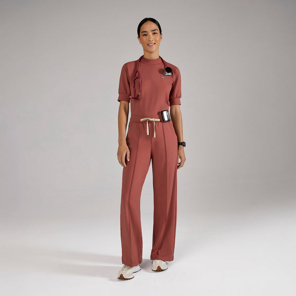 women's Rosewood High Waisted Salina FORMx Wide Leg - Petite Scrub Pant™