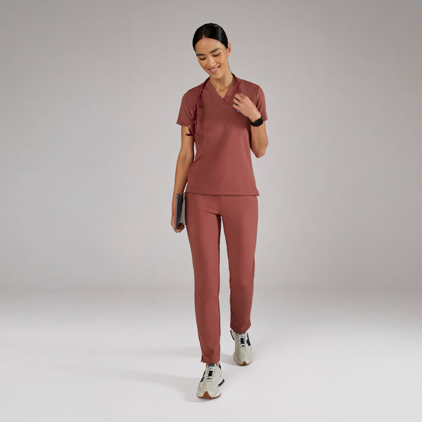 women's Rosewood Sona FORMx Slim V-Neck - Scrub Top™