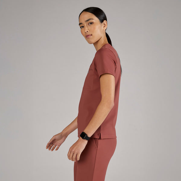 women's Rosewood Sona FORMx Slim V-Neck - Scrub Top™