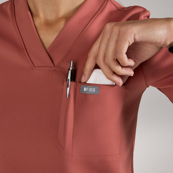 women's Rosewood Sona FORMx Slim V-Neck - Scrub Top™