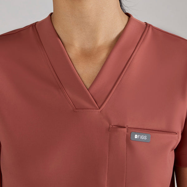 women's Rosewood Sona FORMx Slim V-Neck - Scrub Top™
