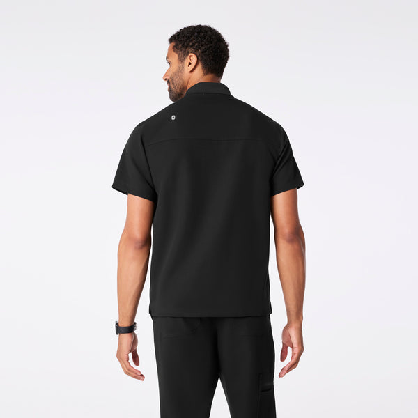 men's Black Jasper Polo - Scrub Top