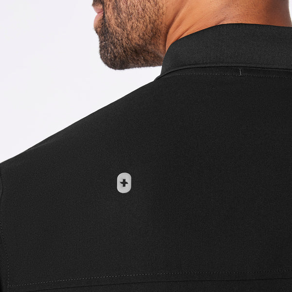 men's Black Jasper Polo - Scrub Top