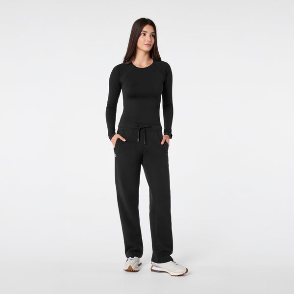 women's Black Off-Shift Straight Leg - Sweatpant™