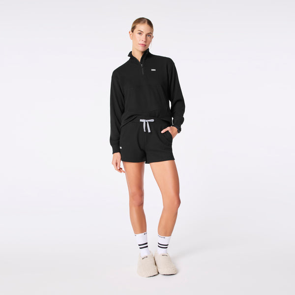 women's Black Off-Shift Waffle Short™