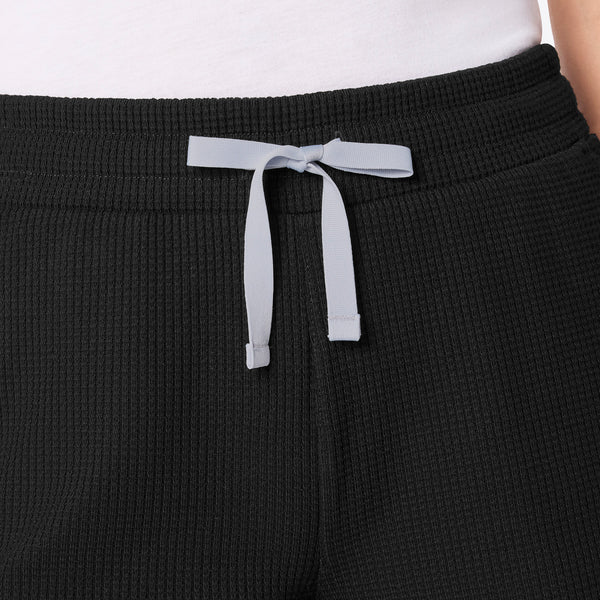 women's Black Off-Shift Waffle Short™