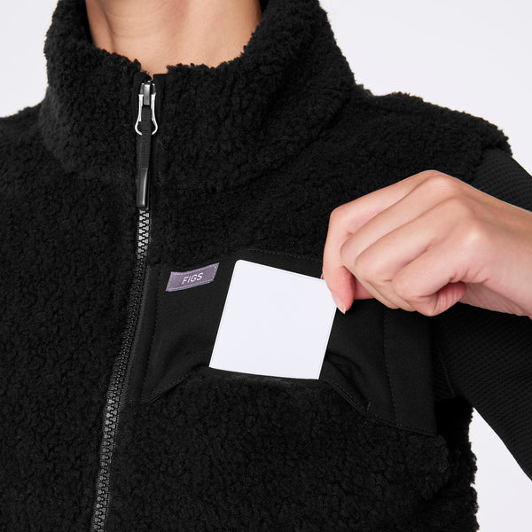 women's Black On-Shift High Pile Vest™