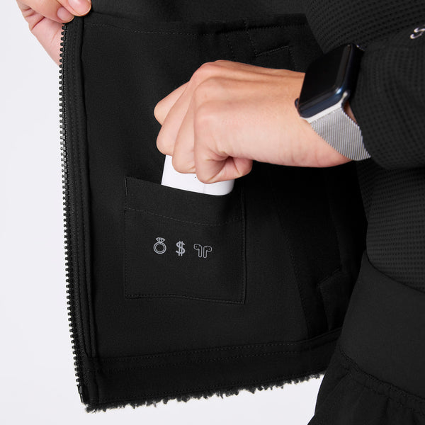 women's Black On-Shift High Pile Vest™