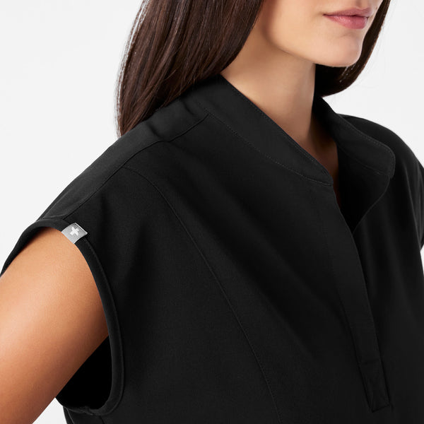 women's Black Rafaela Thong Scrubbodysuit™