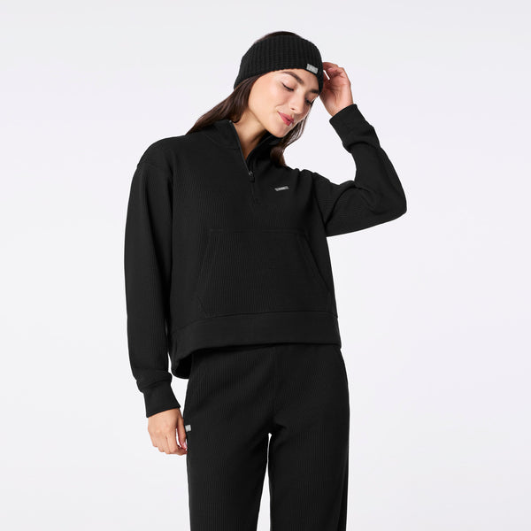 Black Waffle Earwarmer