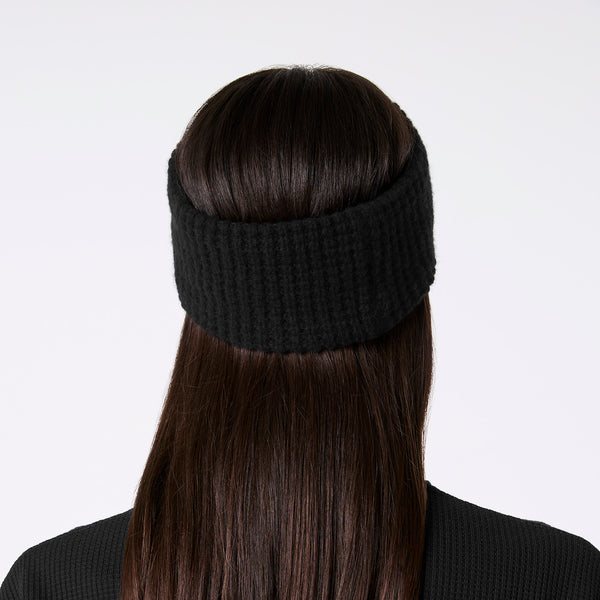 Black Waffle Earwarmer