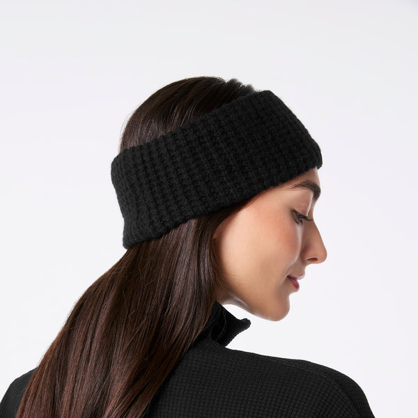 Black Waffle Earwarmer