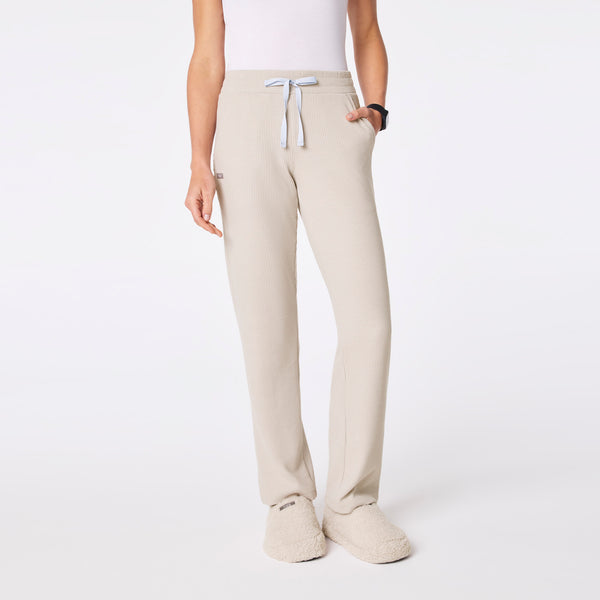 women's Bone Off-Shift Waffle Straight Leg Pant™