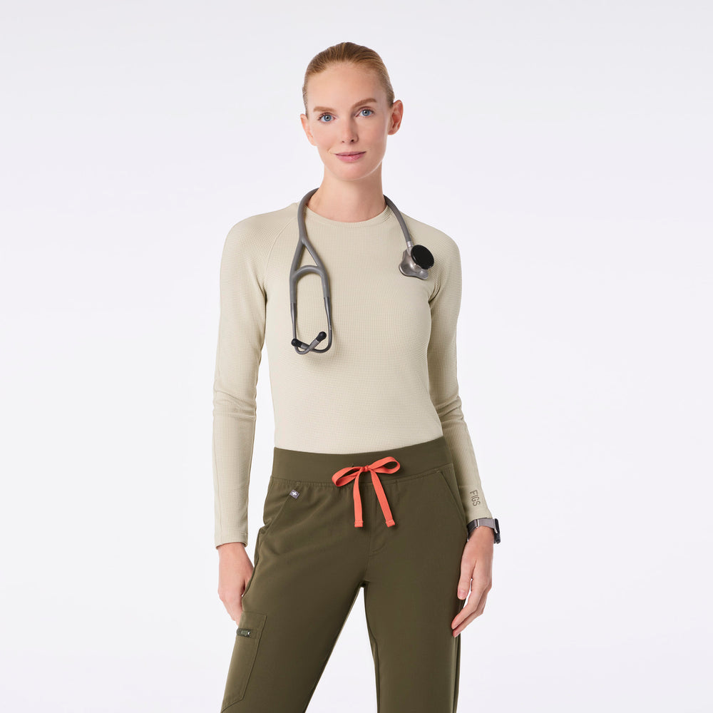 women's Bone Waffle - Longsleeve Underscrub
