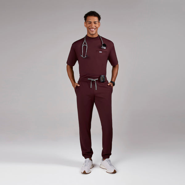 men's Burgundy Forster FORMx Jogger - Short Scrub Pant™