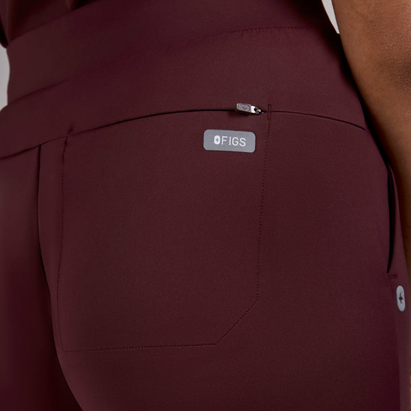 women's Burgundy High Waisted Piedra FORMx™ Straight Leg - Scrub Pant