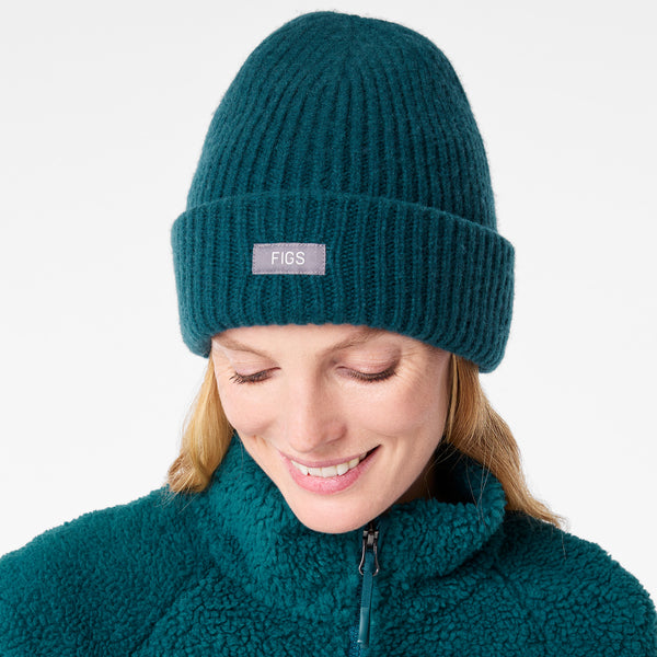 Caribbean Blue FIGS Logo Beanie
