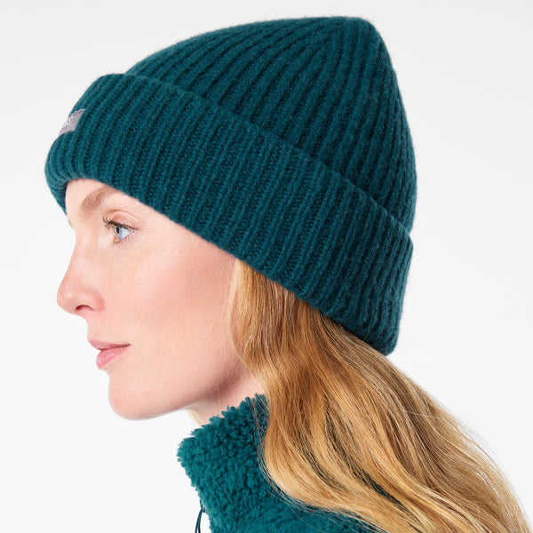 Caribbean Blue FIGS Logo Beanie