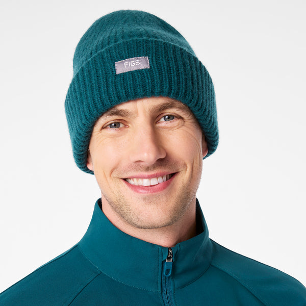 Caribbean Blue FIGS Logo Beanie