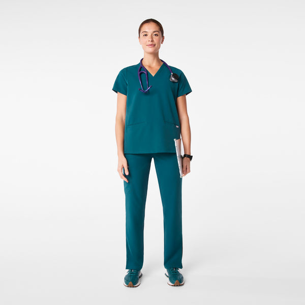 women's Caribbean Blue Casma - Three-Pocket Scrub Top™