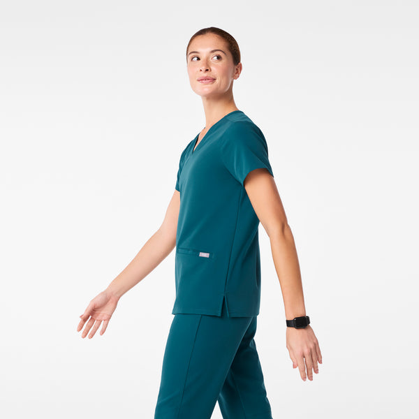 women's Caribbean Blue Casma - Three-Pocket Scrub Top™