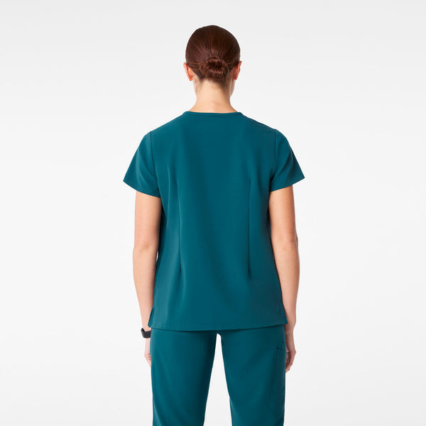 women's Caribbean Blue Casma - Three-Pocket Scrub Top™