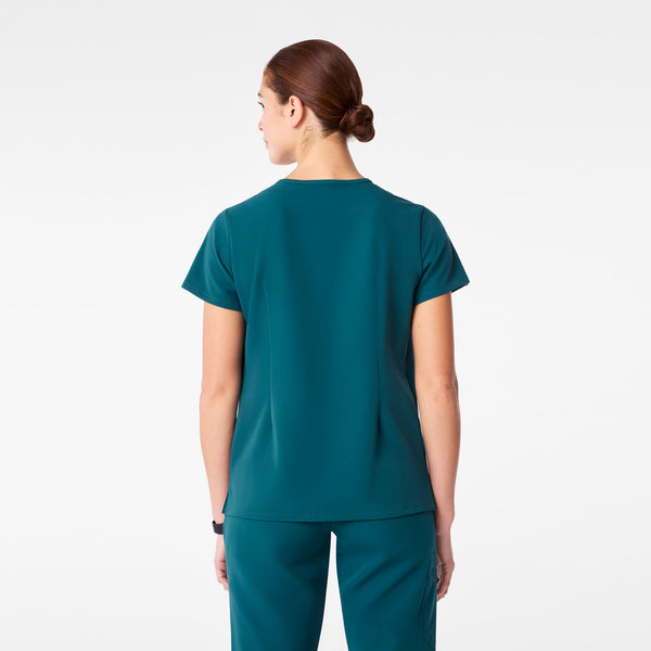 women's Caribbean Blue Catarina - One-Pocket Scrub Top™