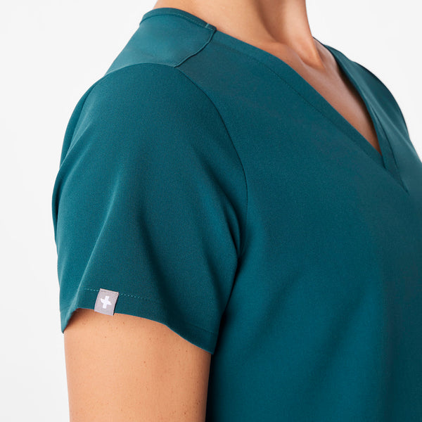 women's Caribbean Blue Catarina - One-Pocket Scrub Top™