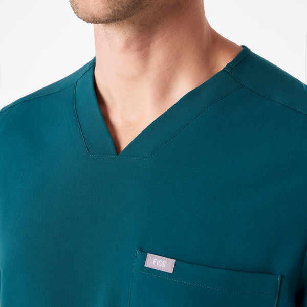 men's Caribbean Blue Chisec - Three-Pocket Scrub Top™