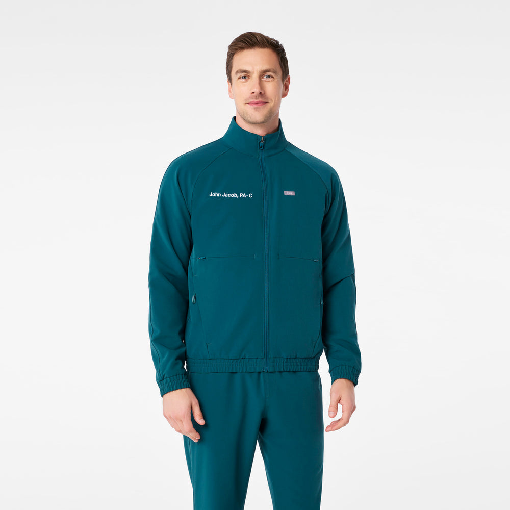 men's Caribbean Blue Cobaki -  Scrub Jacket