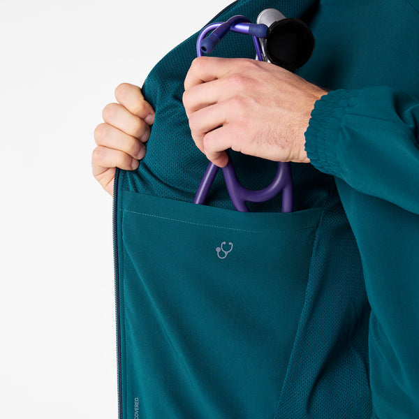 men's Caribbean Blue Cobaki -  Scrub Jacket