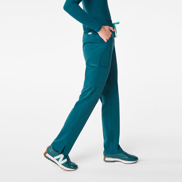 Women's Caribbean Blue Dowa High-Rise Straight-Leg - Scrub Pant