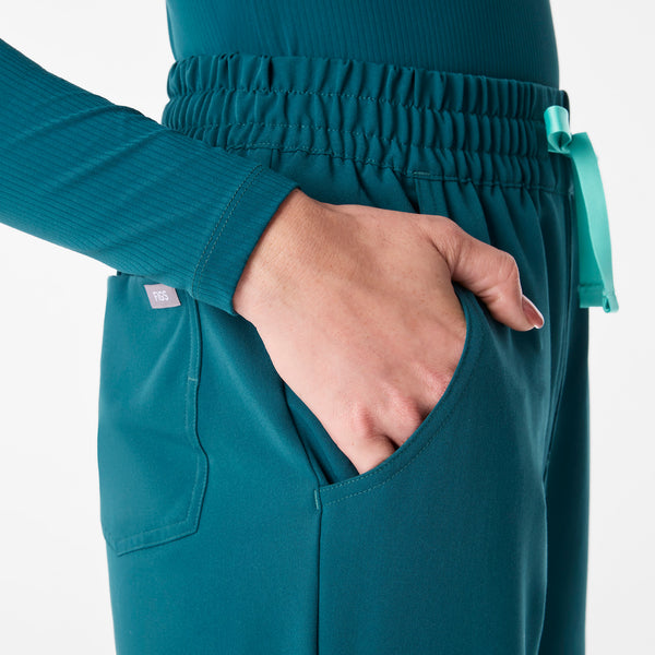 Women's Caribbean Blue Dowa High-Rise Straight-Leg - Tall Scrub Pant