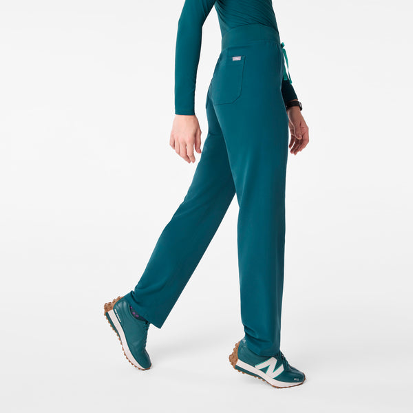 women's Caribbean Blue High Waisted Livingston - Tall Basic Scrub Pant™