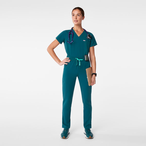 women's Caribbean Blue High Waisted Yola - Tall Skinny Scrub Pant™
