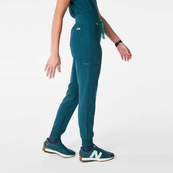 women's Caribbean Blue High Waisted Zamora - Jogger Scrub Pant™