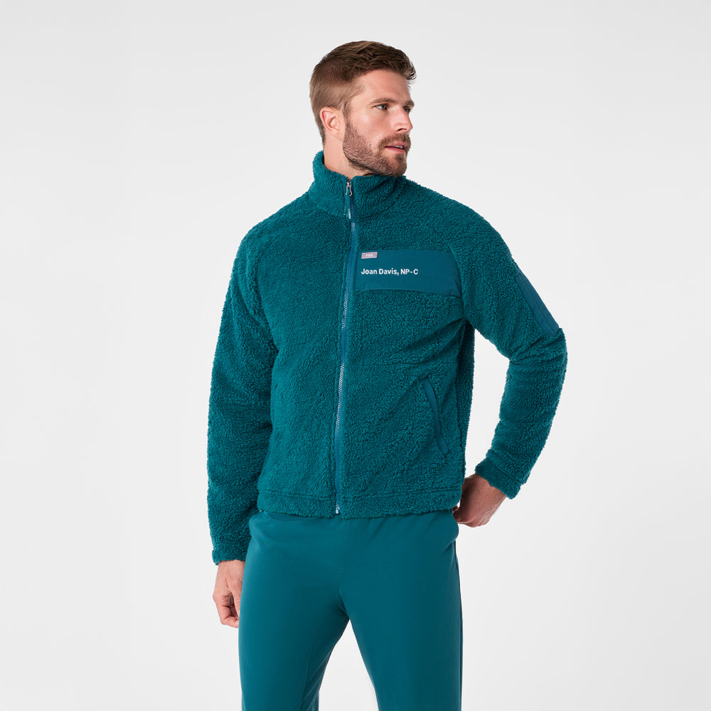 men's Caribbean Blue On Shift High Pile - Bomber Jacket™