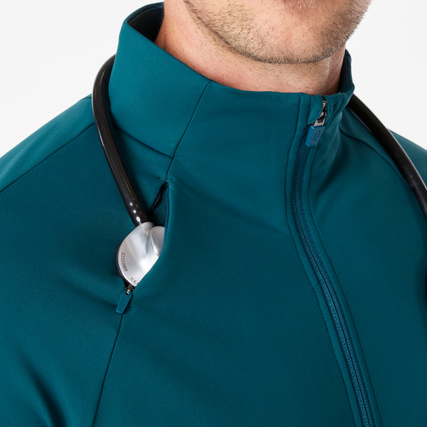 men's Caribbean Blue On-Shift ContourKnit Jacket™