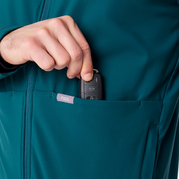 men's Caribbean Blue On-Shift ContourKnit Jacket™