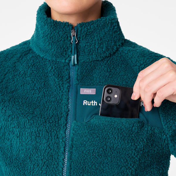 women's Caribbean Blue On-Shift High Pile - Bomber Jacket™