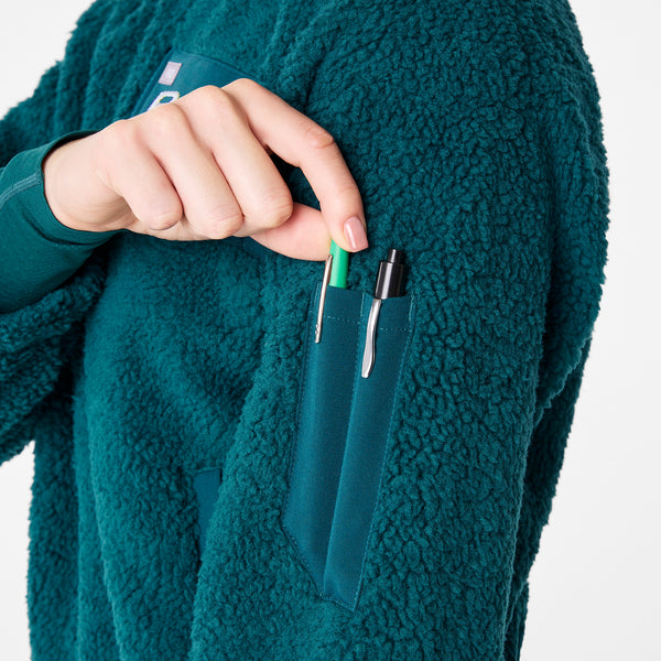 women's Caribbean Blue On-Shift High Pile - Bomber Jacket™