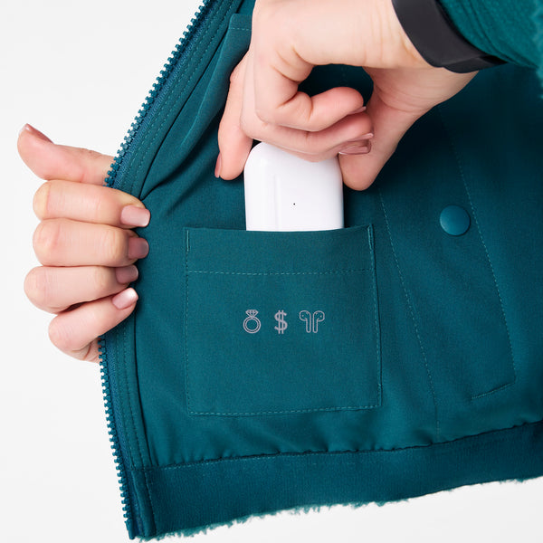 women's Caribbean Blue On-Shift High Pile - Bomber Jacket™