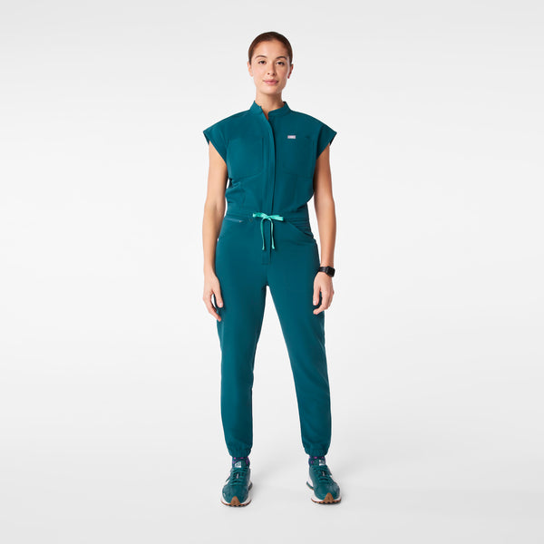 women's Caribbean Blue Rafaela Cargo - ScrubJumpsuit™