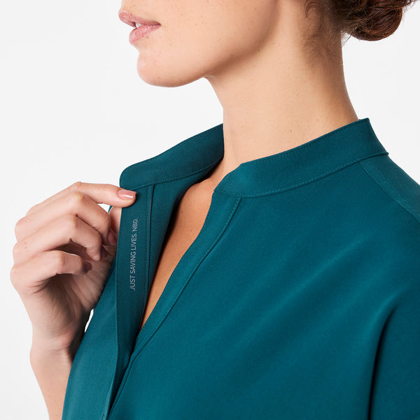 women's Caribbean Blue Rafaela - Oversized Scrub Top™