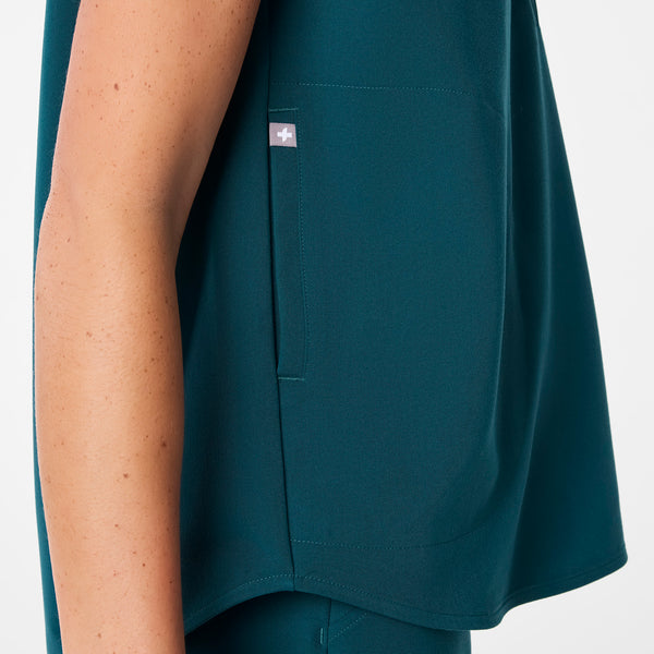 women's Caribbean Blue Rafaela - Oversized Scrub Top™