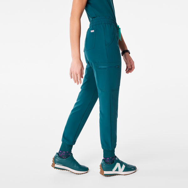 women's Caribbean Blue Uman Relaxed - Tall Jogger Scrub Pant