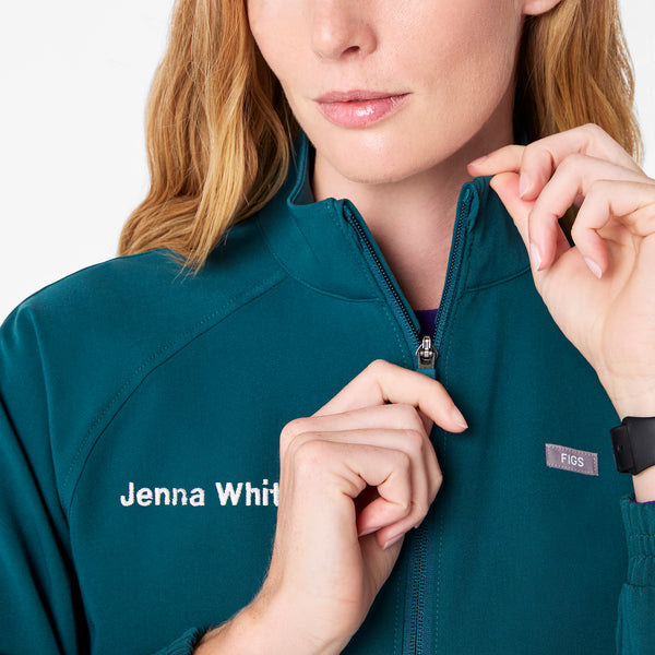 women's Caribbean Blue Sydney -  Scrub Jacket